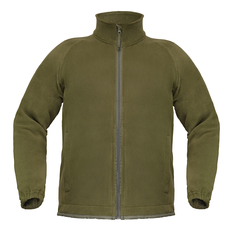 Флисовая куртка на молнии (оливковая)